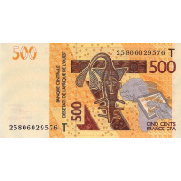 (023) ** PNew (PN819Tn) West African States (Togo) - 500 Francs (2025) (023) ** PNew (PN819Tn) West African States (Togo) - 500 Francs (2025)